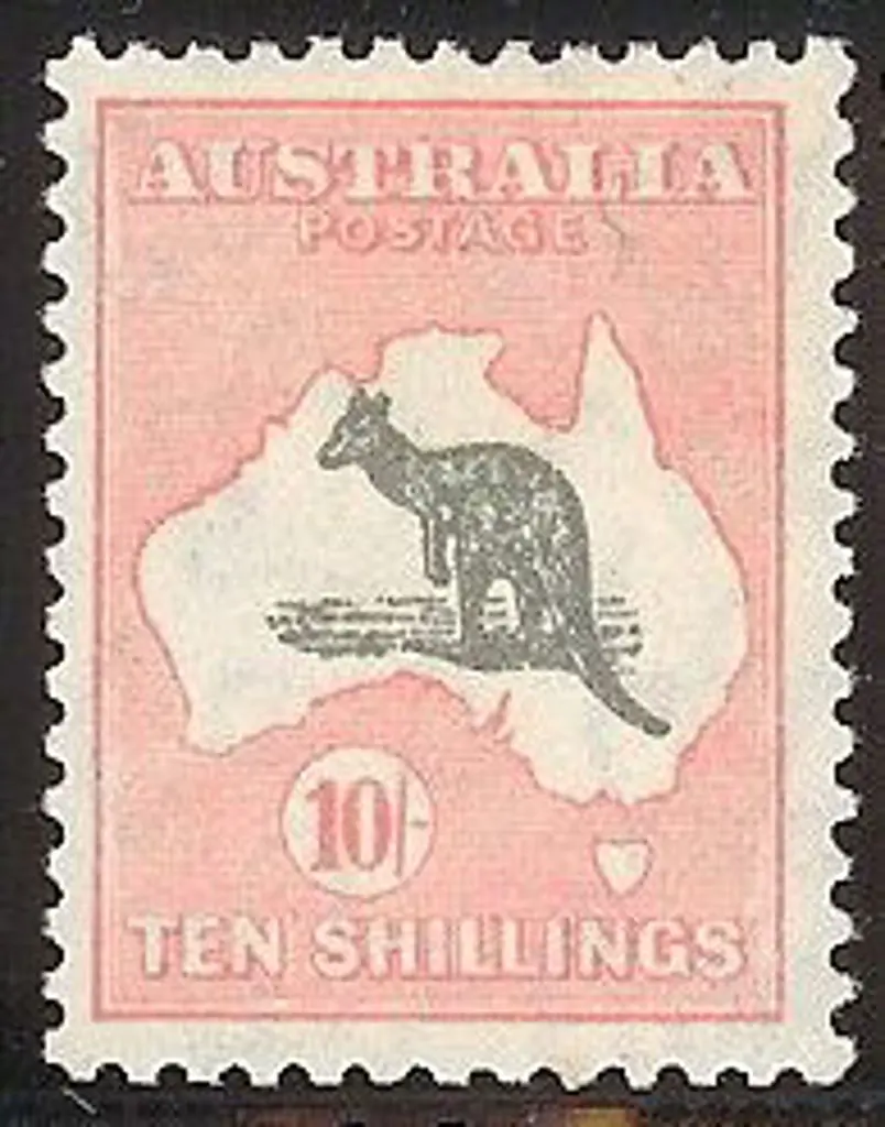 10/- grey & pink Die II. Strong colour & MLH. An ... Image 1++