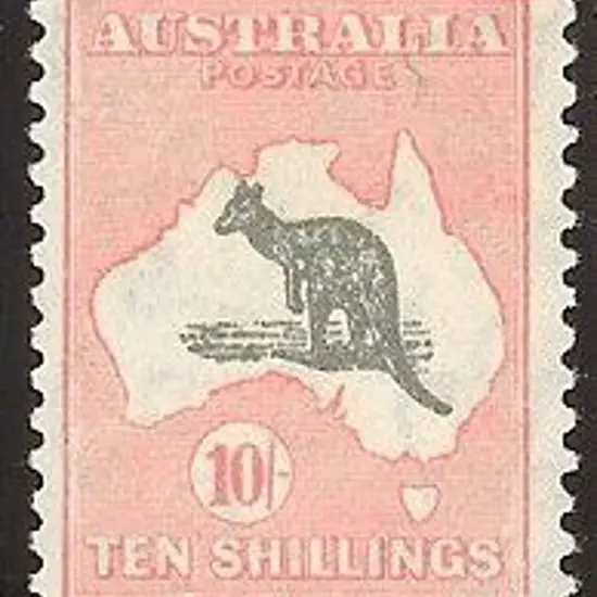 10/- grey & pink Die II. Strong colour & MLH. An ...
