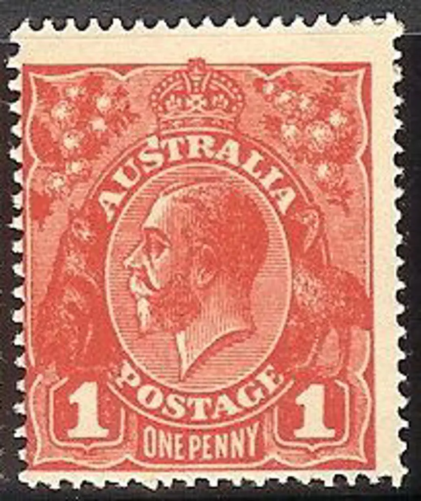 1d deep red Die III with white flaw on ''S'' of ... Image 1++