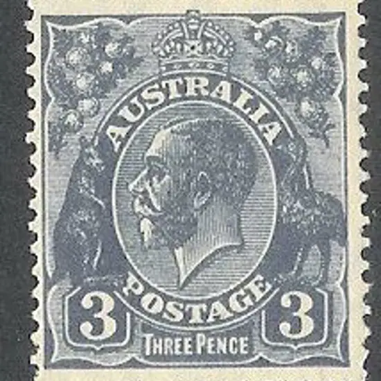 3d blue Die II Perf 13½x12½ . MLH SG 100b Cat. £20