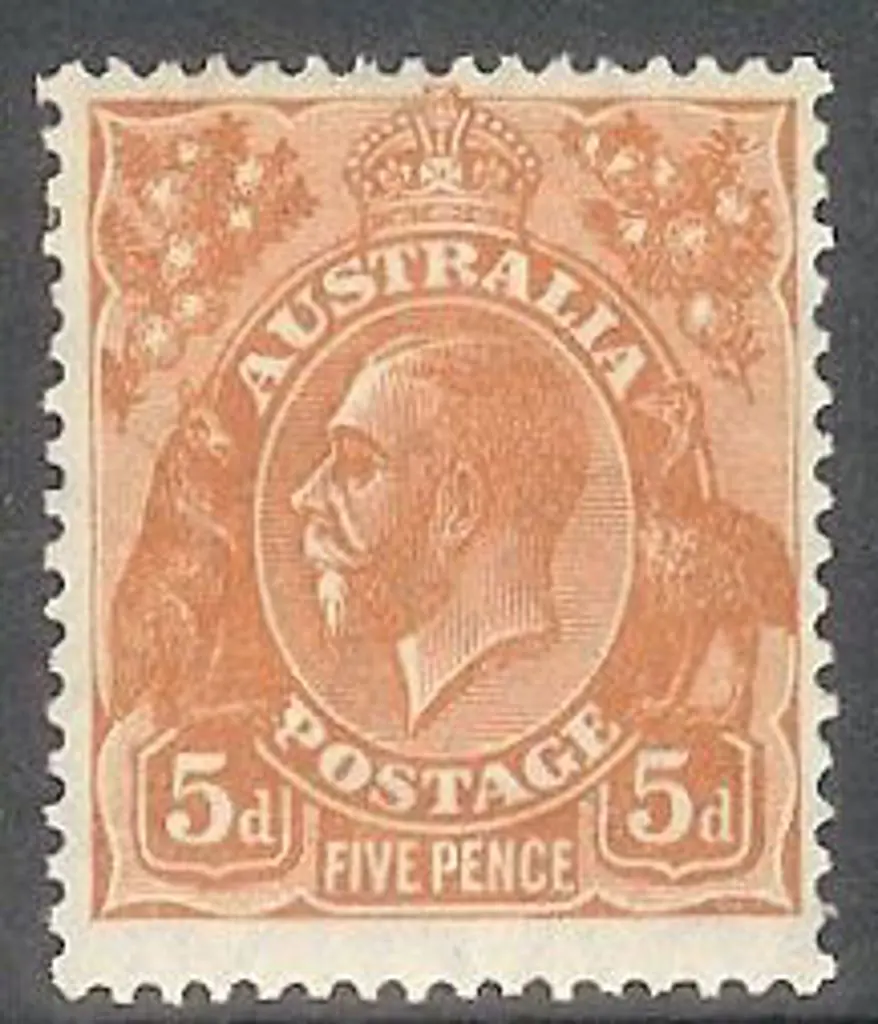 5d brown Perf 13½x12½. MLH SG 103a Cat. £27 Image 1++