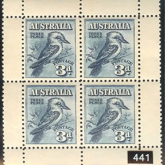 1928 Kookaburra Miniature Sheet. MUH with light ...