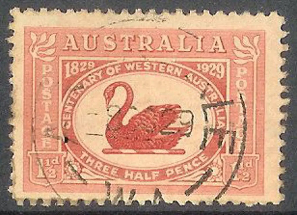 1929 1½d WA Cent. with re-entry variety. Fine used ... Image 1++