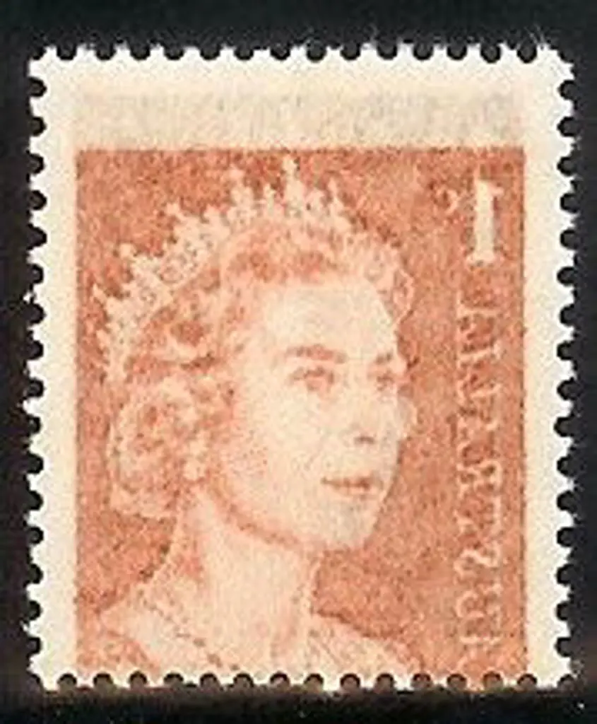 1966 1c brown with full strong offset. MUH ... Image 1++