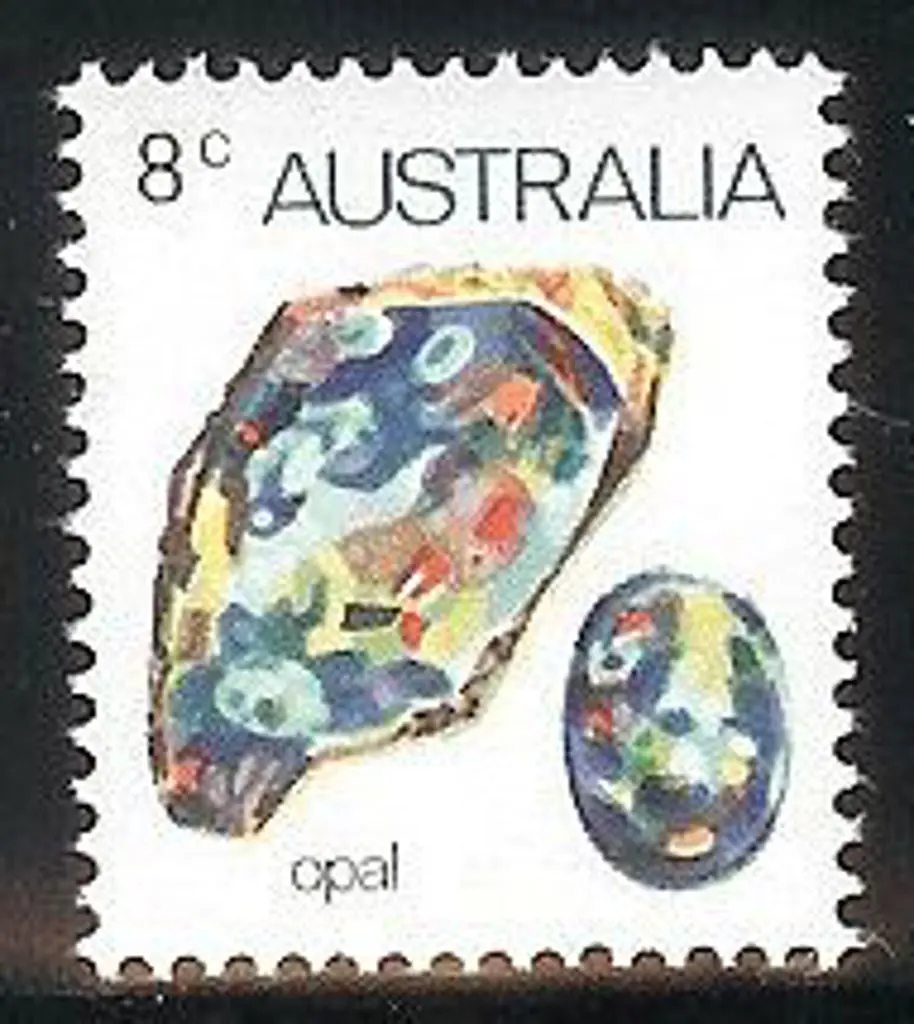 1973 8c Opal with ultramarine omitted. Normal for ... Image 1++