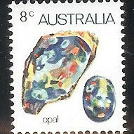 1973 8c Opal with ultramarine omitted. Normal for ...