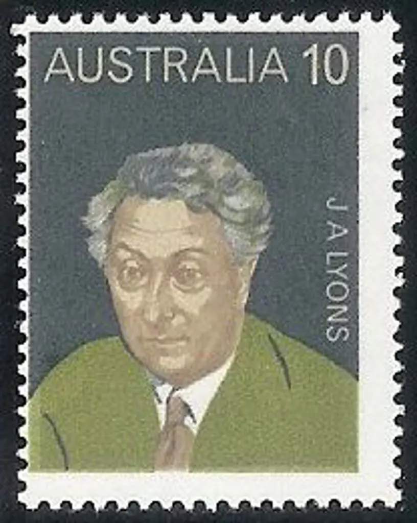 1975 10c J.A. Lyons printed on the gummed side. ... Image 1++