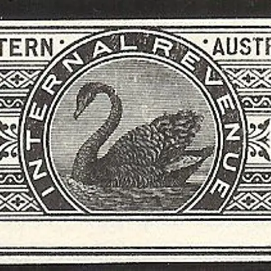 1881 Swan Internal Revenue proof on thin card ...