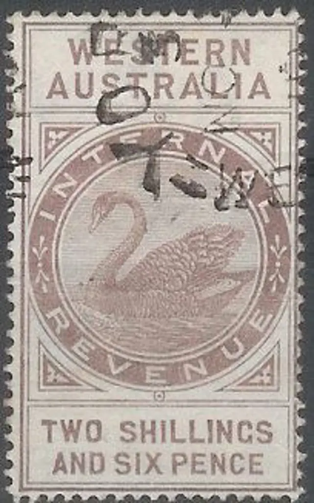 1897 2/6d dull purple postal fiscal fine used by ... Image 1++