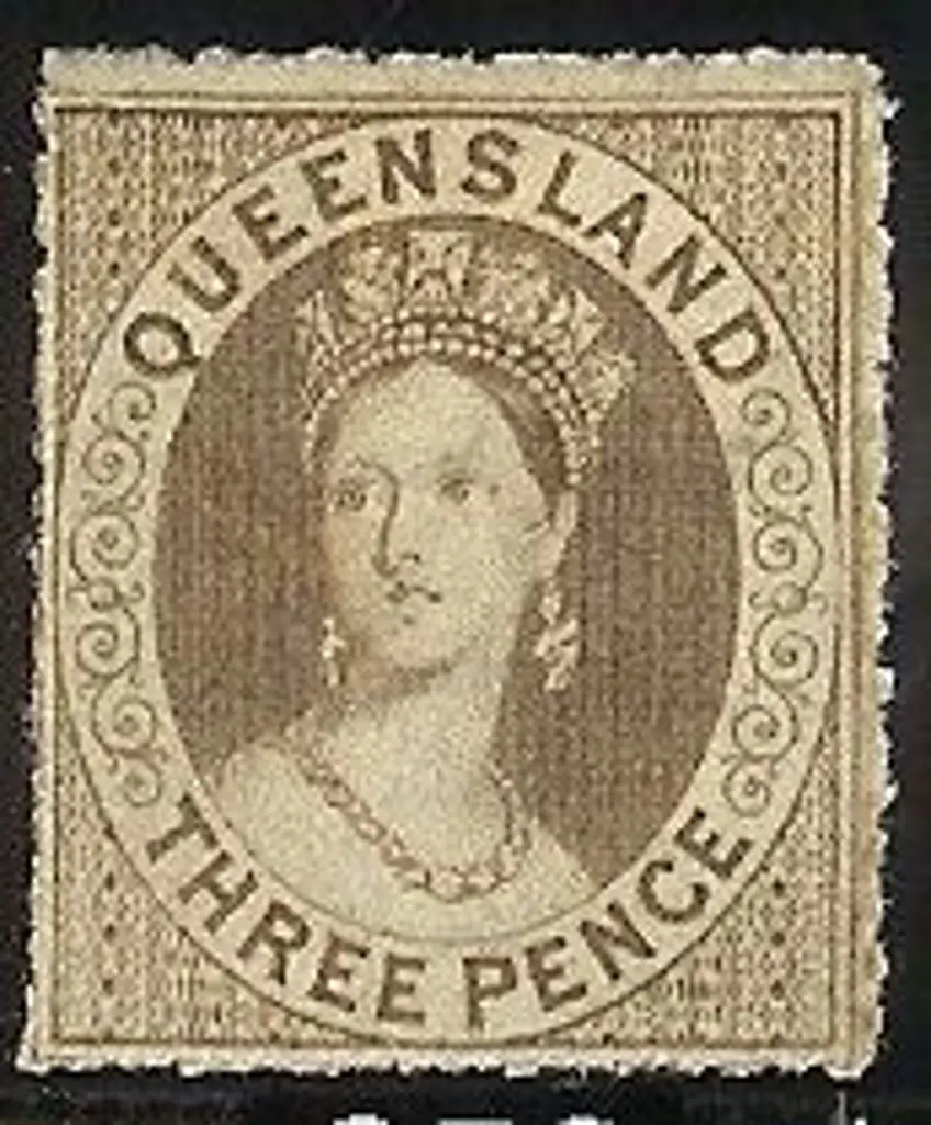 1861 3d brown QV rough perf 14-16. Fine MLH SG 16 ... Image 1++