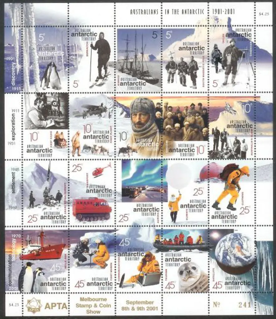2001 Exploration Sheetlet overprinted APTA ... Image 1++