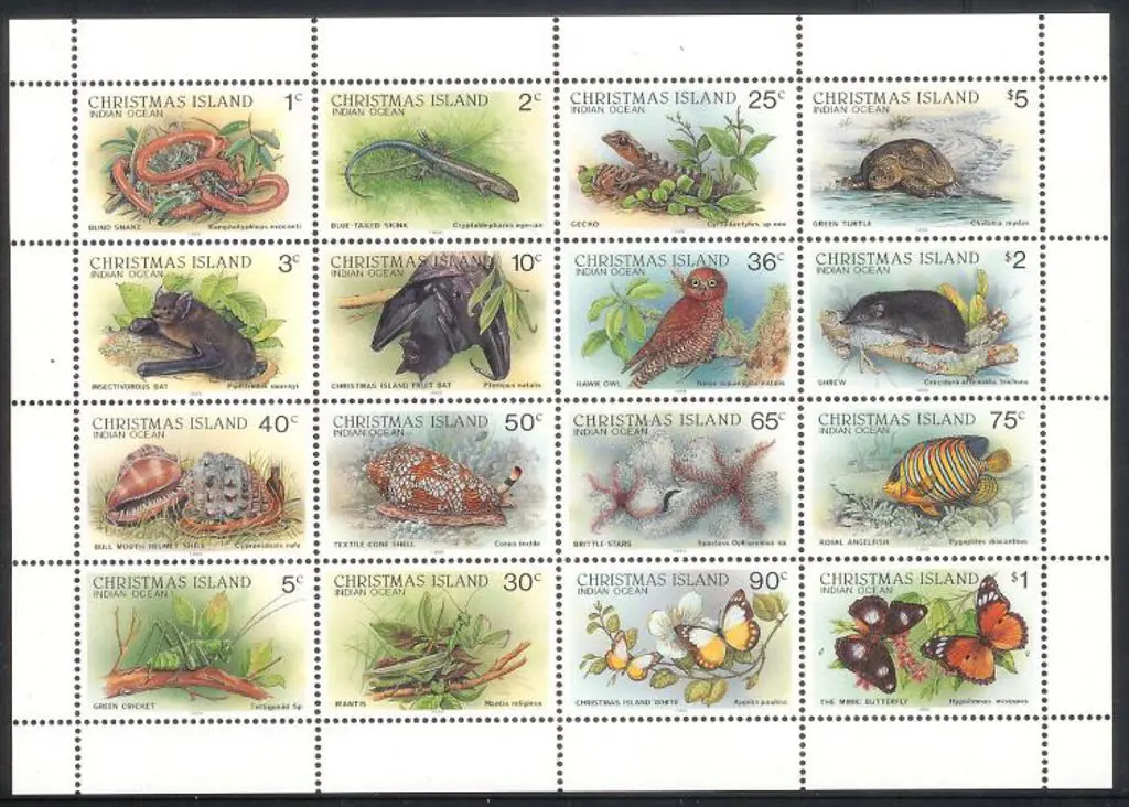 1987/89 Wildlife sheetlet of 16. MUH Increasingly ... Image 1++