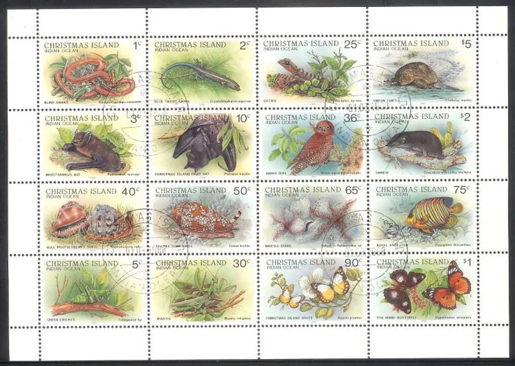 1987/89 Wildlife sheetlet of 16. CTO with 4 neat ... Image 1++