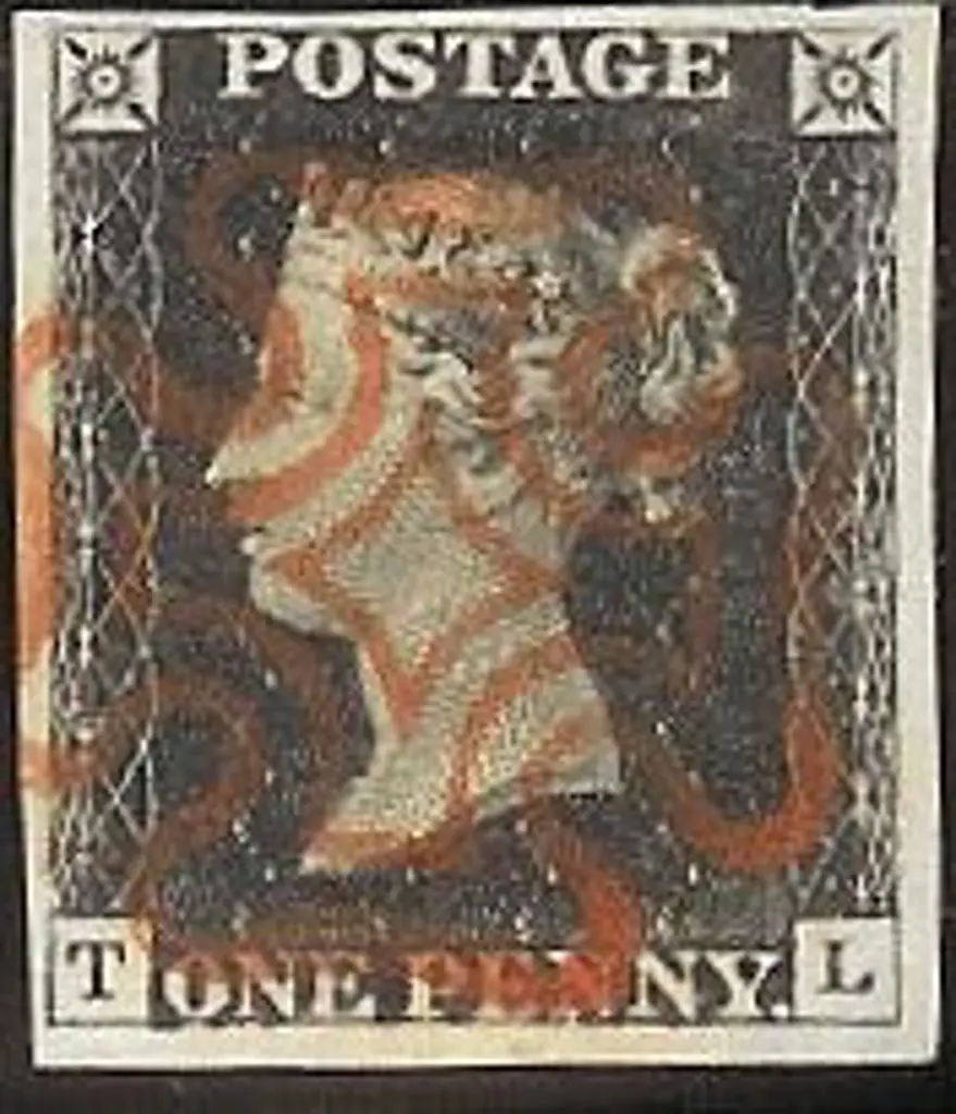 1840 1d black Plate 1b. Cancelled by stunning ... Image 1++