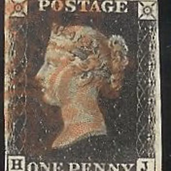 1840 1d black Plate 6. Fine used with red Maltese ...