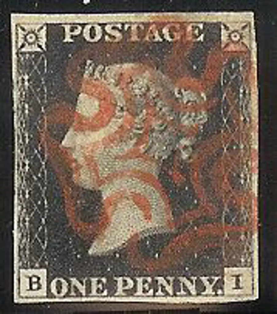 1840 1d black Plate 6. Cancelled by a crisp almost ... Image 1++
