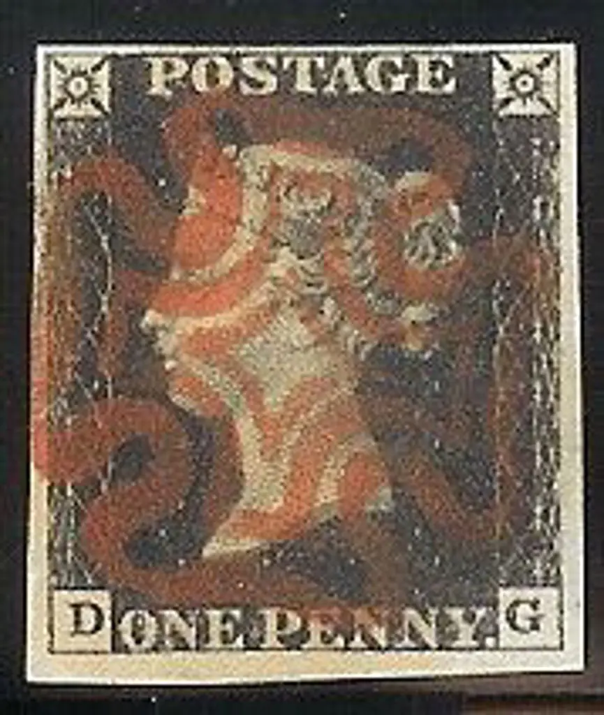 1840 1d black Plate 6. Cancelled by a full bold ... Image 1++