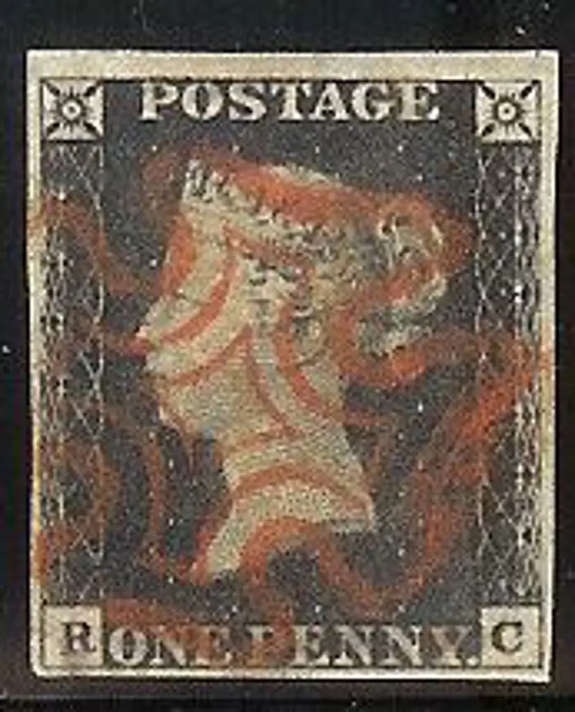 1840 1d black Plate 7. Cancelled by a clean almost ... Image 1++