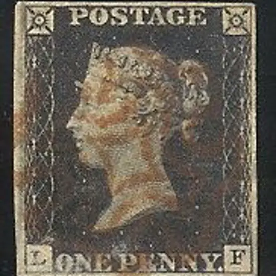 1840 1d black Plate 8. Good used with indistinct ...