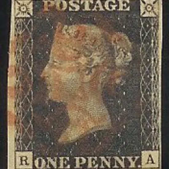 1840 1d black Plate 9. Cancelled by an indistinct ...