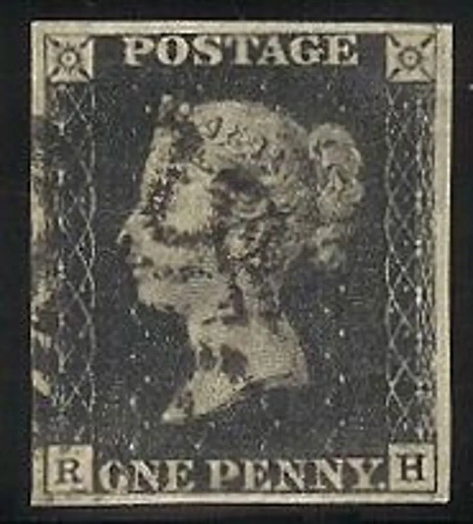 1840 1d black Plate 9. Cancelled by a black ... Image 1++