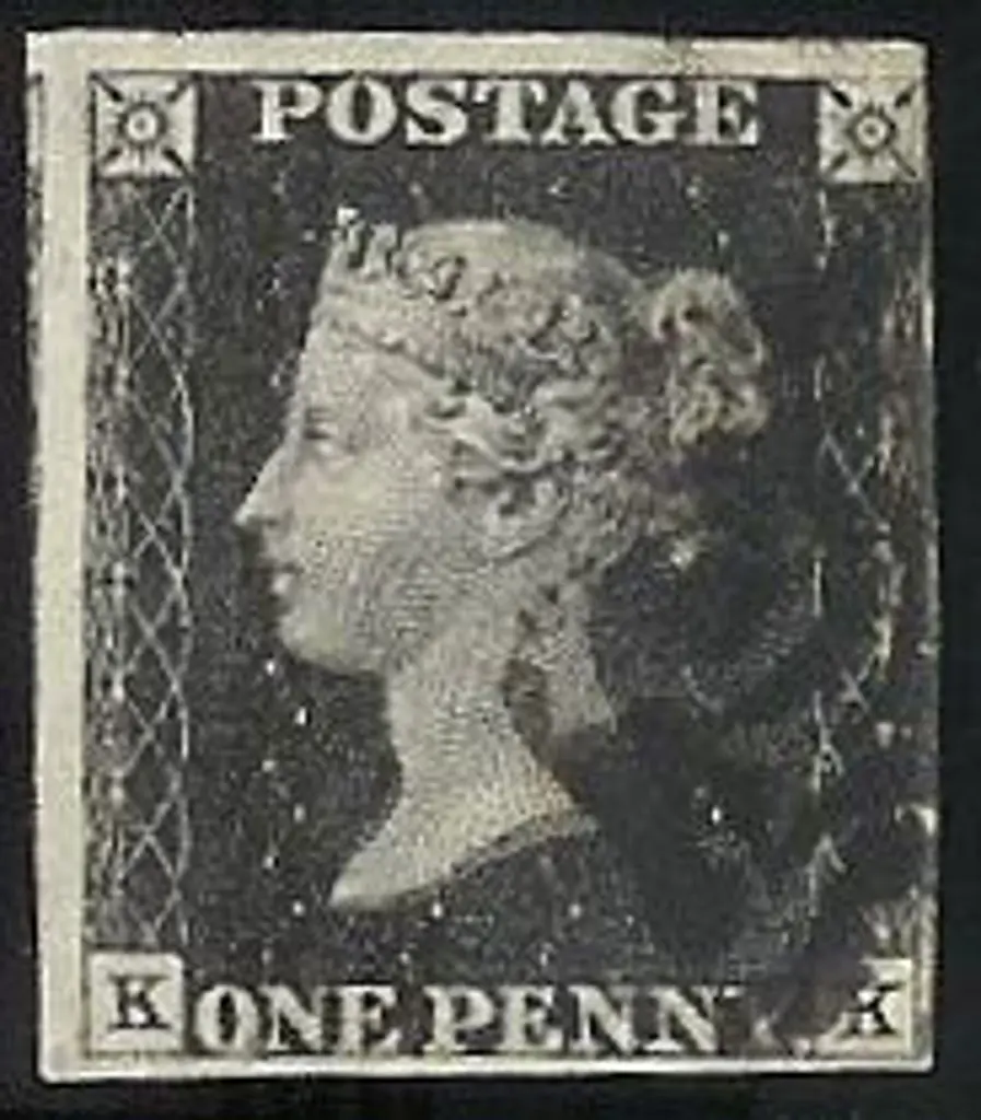 1840 1d black Plate 10. Cancelled by a partial ... Image 1++