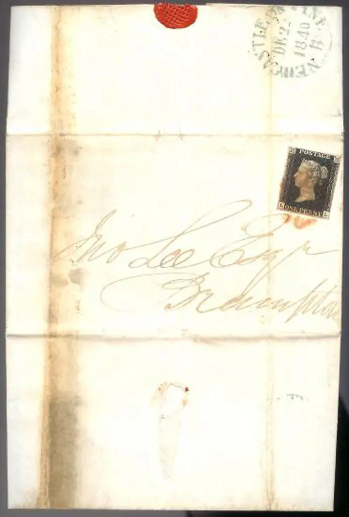 1840 1d black tied to entire by indistinct red ... Image 1++