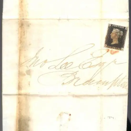 1840 1d black tied to entire by indistinct red ...