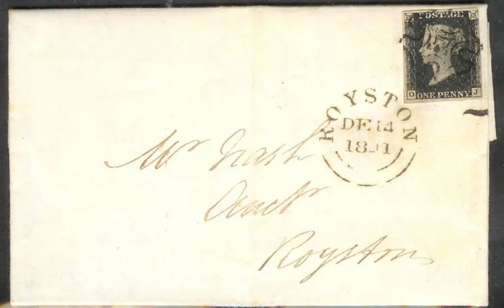 1840 1d black tied to entire by black Maltese ... Image 1++
