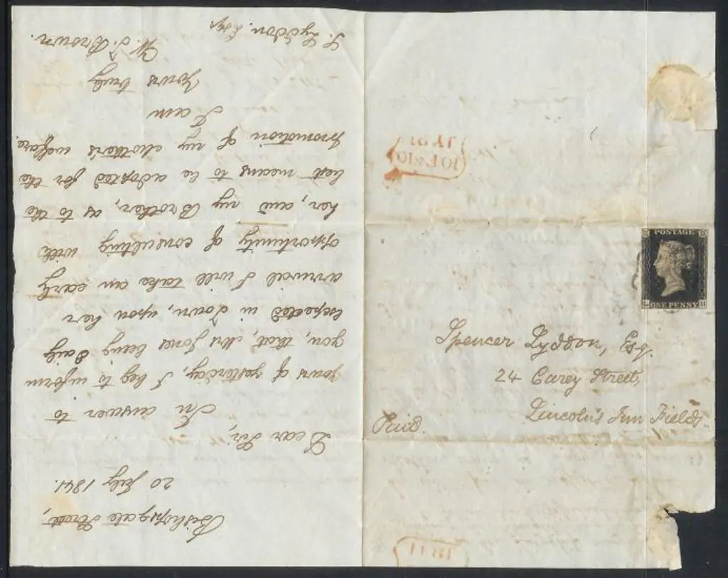 1840 1d black tied to small entire by crisp black ... Image 1++