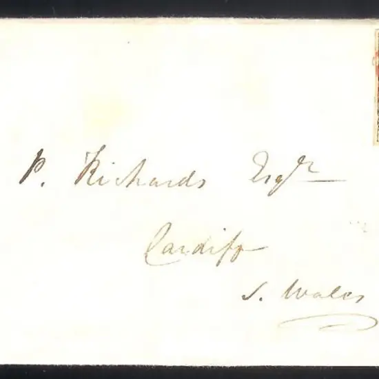 1840 1d black tied to entire with crisp red ...
