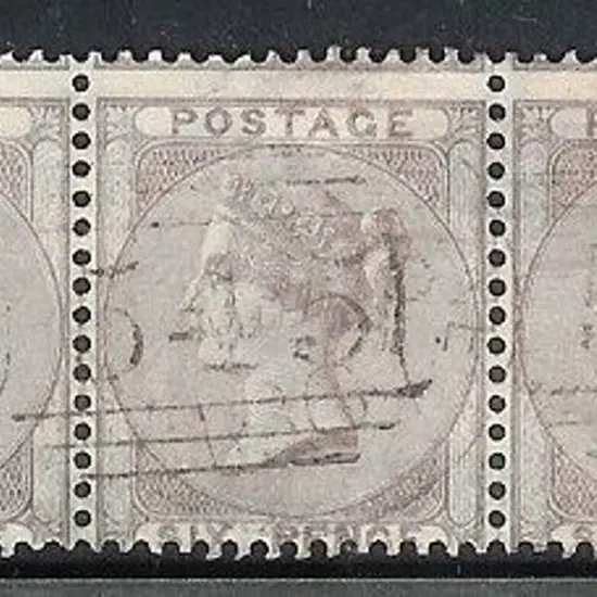 1856 6d pale lilac QV without corner letters, fine ...
