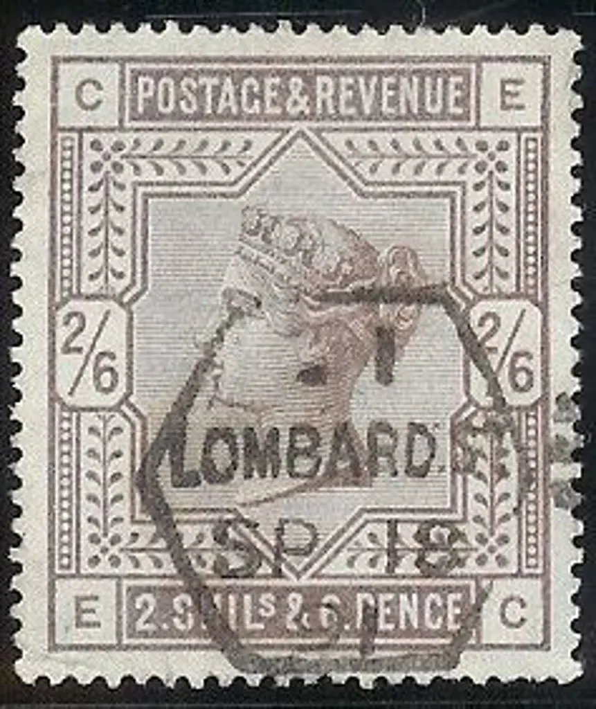 1883 2/6d lilac QV on white paper. F/U with neat ... Image 1++