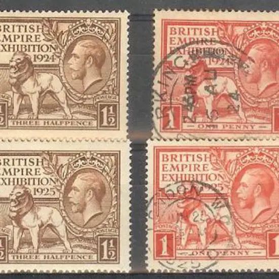 1924 & 1925 Wembley sets both MLH & used. SG ...