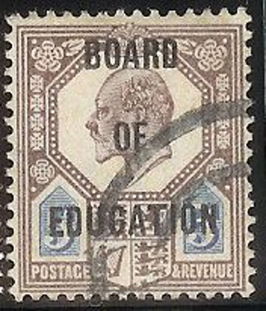 1904 5d dull purple & ultramarine KEVII Ovpt ... Image 1++