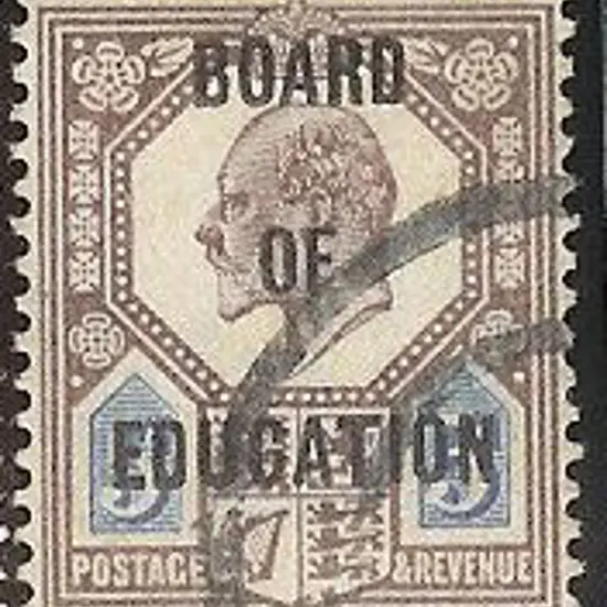 1904 5d dull purple & ultramarine KEVII Ovpt ...
