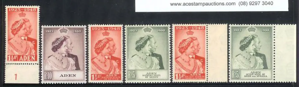 1948 Silver Wedding plus the Protectorates pairs ... Image 1++