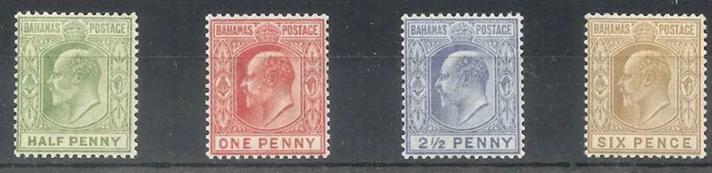 1906/11 KEVII set of 4 to 6d MLH SG 71/74 Cat. £65 Image 1++