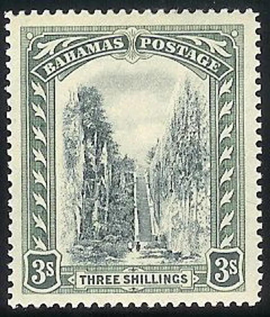 1917 3/- Staircase MVLH verging on MUH SG 80 Cat. ... Image 1++
