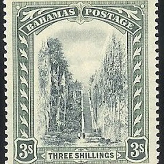 1917 3/- Staircase MVLH verging on MUH SG 80 Cat. ...