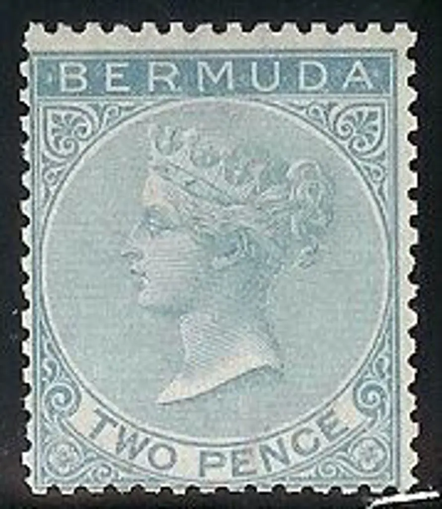 1866 2d dull blue fine unused without gum. Centred ... Image 1++