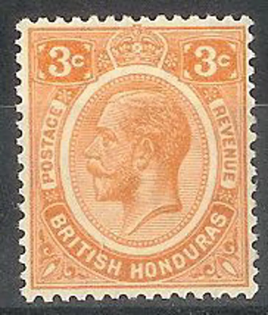1933 3c orange KEVII. Fresh MUH SG 129 Cat. £24+ Image 1++