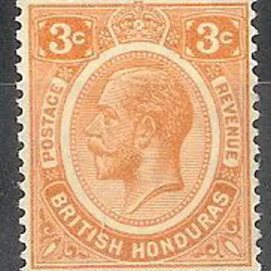 1933 3c orange KEVII. Fresh MUH SG 129 Cat. £24+