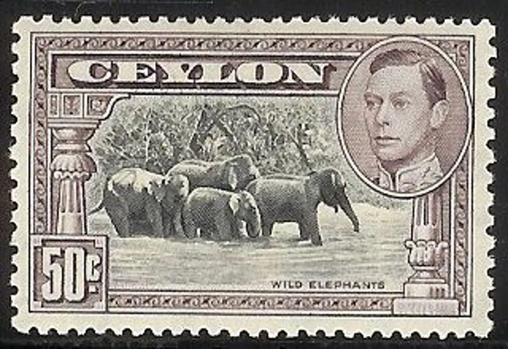 1938 50c black & mauve KGVI. Perf. 13 x 11½  MLH & ... Image 1++