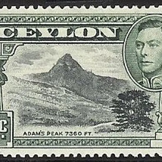 1941 3c black & deep blue green KGVI. Perf. 14 ...