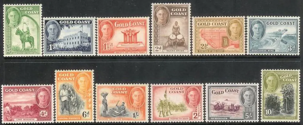 1948  ½d-10/- KGVI defins set of 12. Fresh MLH SG ... Image 1++