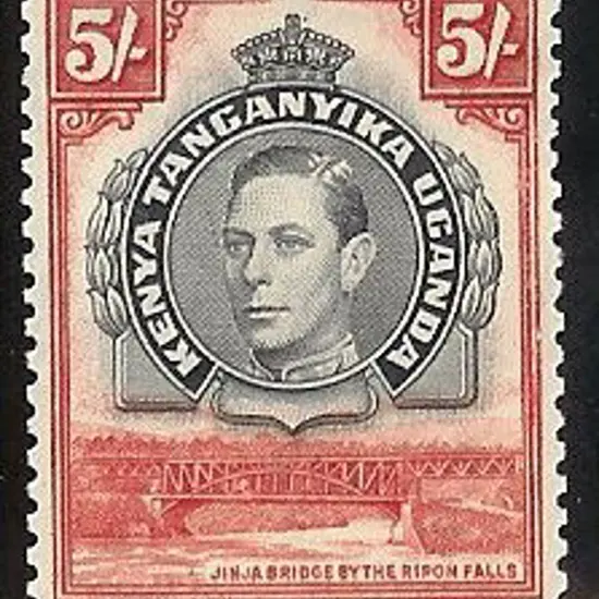 1938 5/- KGVI perf 13¼. Very slightly gum toned ...