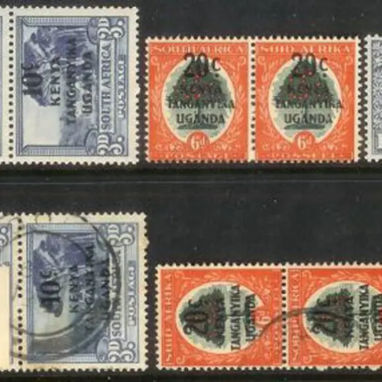 1941/42 Surcharges set of 4 pairs MUH & F/U. SG ...