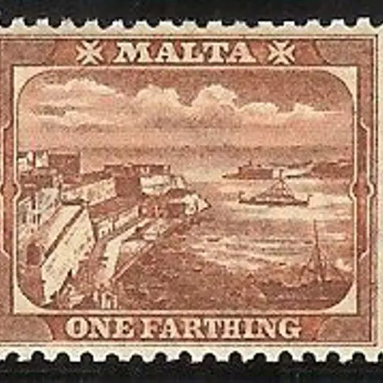 1899 ¼d brown harbour with wmk Crown to left of CA ...