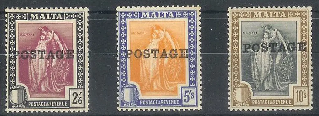 1926 2/6d, 5/- & 10/- ''POSTAGE'' ovpts. Fresh MUH ... Image 1++